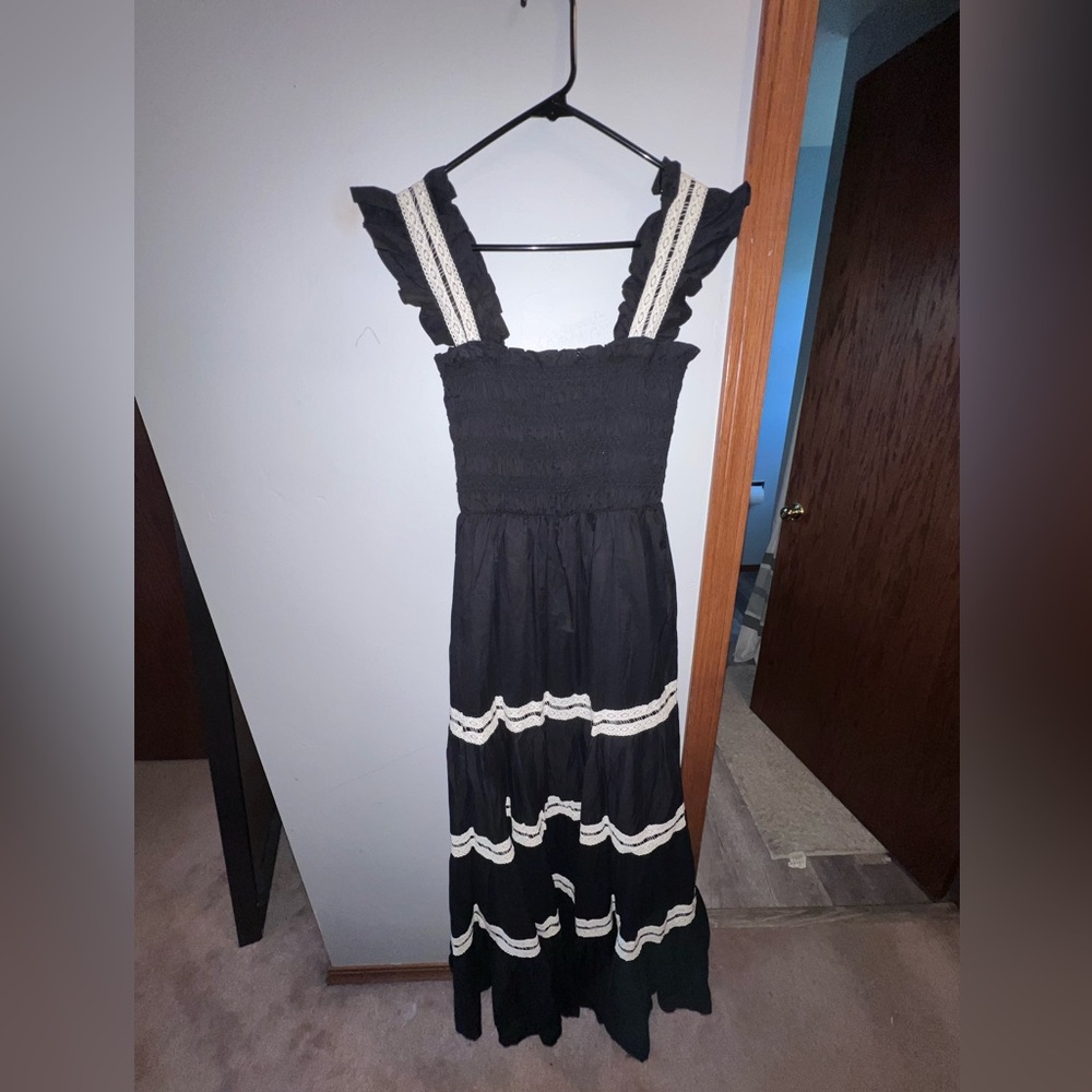 Boutique black maxi dress